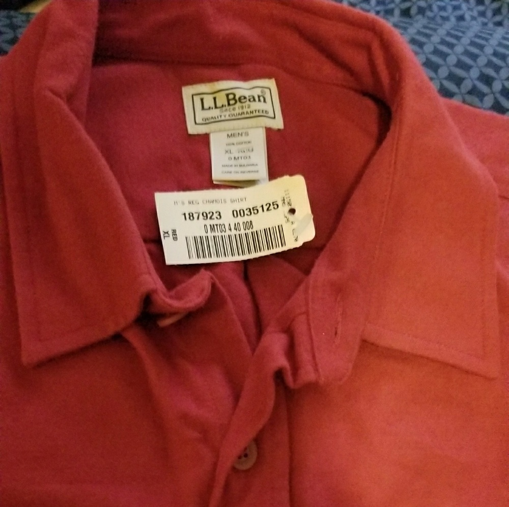 Men's Chamois Flannel Shirt red xl | L.L.Bea